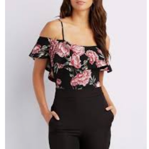 Charlotte Russe Tops - 👑 Charlotte Russe Off the Shoulder Bodysuit 👑